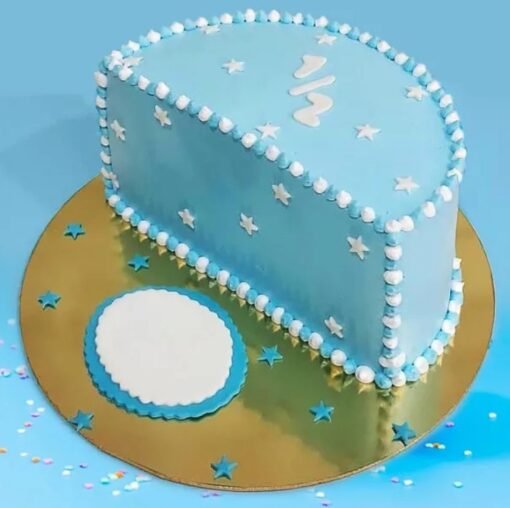 Half Year Birthday Cake for Boy – 6-Month Milestone Celebration Cake.