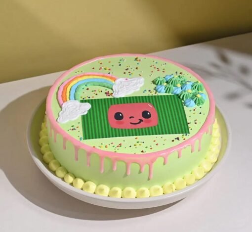 Cocomelon Rainbow Delight Cake – Perfect cake for Cocomelon-themed birthday celebrations