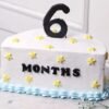 Vanilla Cake Half Portion – Ideal for small parties, offering delicious vanilla flavor in a perfect-sized cake.