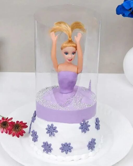 Barbie Purple Pull Me Up Pineapple Cake – Perfect for a vibrant and tasty birthday celebration.