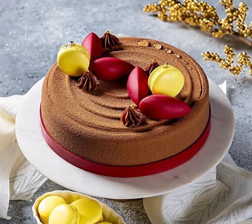 Chocolate Rouge Reverie - A luxurious, rich chocolate dessert with a deep crimson color