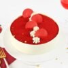 Classic Red Velvet Cake with rich layers and cream cheese frosting, perfect for special occasions