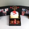 Elegant Vanilla Anniversary Box with a surprise treat, perfect for gifting on special occasions