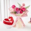 Elegant Velvet Rose Affair bouquet featuring deep red roses, beautifully arranged for a timeless romantic gift and special occasions.