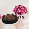 Beautiful Orchids Bliss Gift Set featuring fresh orchids and delightful gifts, ideal for birthdays, anniversaries, and celebrations.
