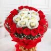 Amour Red Velvet Surprise Cake with smooth cream cheese frosting, elegant red hues, and a romantic touch for special occasions.